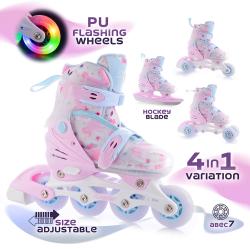 FunActiv ADAPT LED GIRL 4in1 dětské brusle
