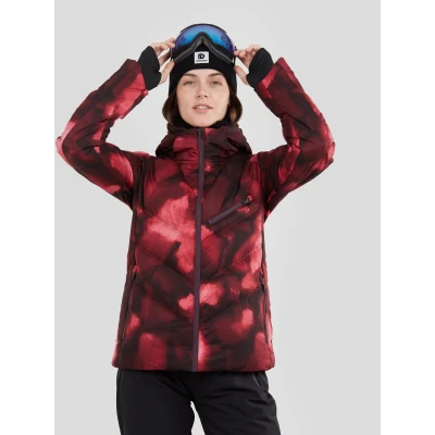 Fundango Elyra Padded Jacket-293-pomegranate dámská lyžařská bunda