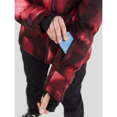 Fundango Elyra Padded Jacket-293-pomegranate dámská lyžařská bunda