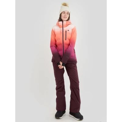 Fundango Pumila Padded Jacket-354-sugar coral 2QAD103 dámská lyžařská bunda