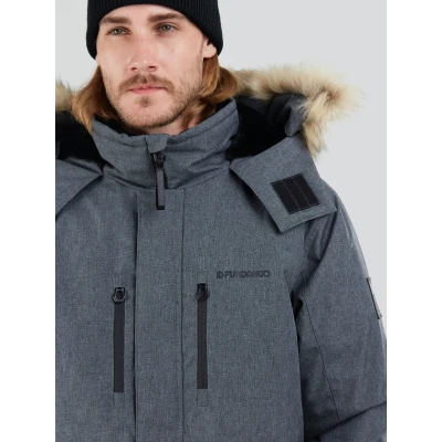 Fundango Spirit Parka Jacket-745-grey heather pánská zimní parka