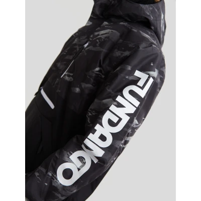 Fundango Tilbury Logo Anorak-893-black camouflage pánský lyžařský anorak