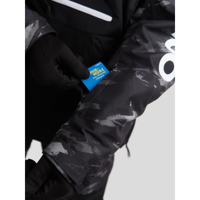 Fundango Tilbury Logo Anorak-893-black camouflage pánský lyžařský anorak
