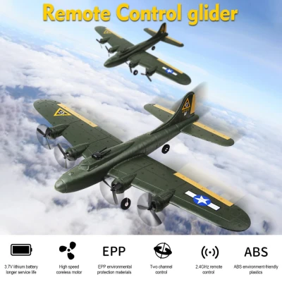 FX Boeing B-17 Flying Fortress RTR zelený 360mm RC model letadla