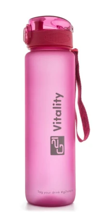 G21 Láhev na pití, 1000 ml, růžová-zmrzlá