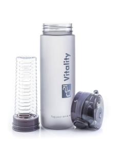 G21 Láhev na smoothie/juice, 600 ml, šedá-zmrzlá (VÝPRODEJ)