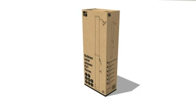 G21 Solární sprcha Raven 40 l, černá
