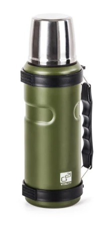 G21 Termoska na pití, 1000 ml, khaki zelená s rukojetí G21 Termoska na pití, 1000 ml, khaki zelená s rukojetí