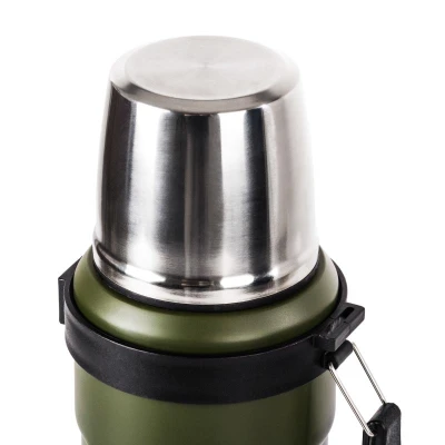 G21 Termoska na pití, 1000 ml, khaki zelená s rukojetí