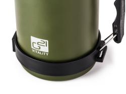 G21 Termoláhev na pití, 1000 ml, khaki zelená s rukojetí