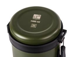 G21 Termoláhev na pití, 1000 ml, khaki zelená s rukojetí