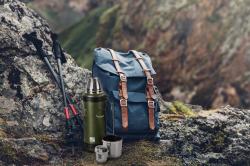 G21 Termoláhev na pití, 1000 ml, khaki zelená s rukojetí