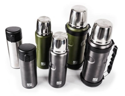G21 Termoska na pití, 1000 ml, khaki zelená s rukojetí