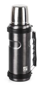 G21 Termofľaša na pitie, 1000 ml, oceľovo sivá s rukoväťou