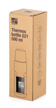 G21 Termoska na pití, 500 ml, ocelově šedá