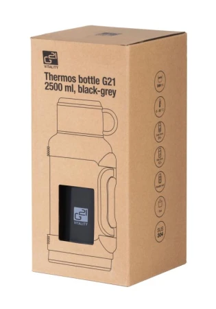 G21 Termoska nerezová 2500 ml, černo-šedá