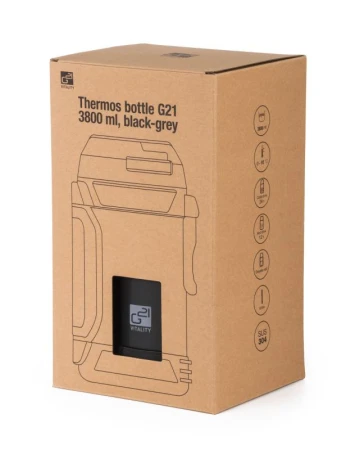 G21 Termoska nerezová 3800 ml, černo-šedá