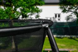 G21 Trampolína SpaceJump, 305 cm, červená, s ochrannou sítí + schůdky zdarma