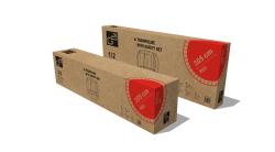 G21 Trampolína SpaceJump, 305 cm, červená, s ochrannou sítí + schůdky zdarma