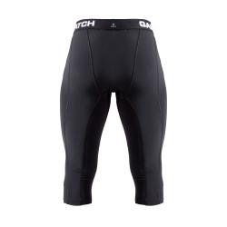 GAMEPATCH 3/4 TIGHTS WITH KNEE PADDING black kompresní kalhoty s chrániči kolen