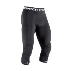 GAMEPATCH 3/4 TIGHTS WITH KNEE PADDING black kompresní kalhoty s chrániči kolen POUZE XXL - Černá (VÝPRODEJ)