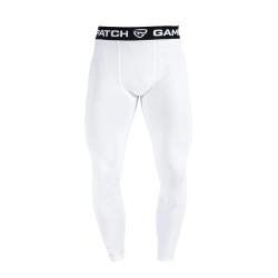 GAMEPATCH COMPRESSION PANTS white