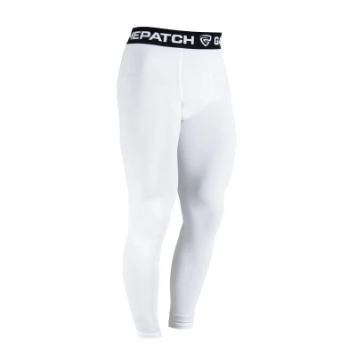 GAMEPATCH COMPRESSION PANTS white