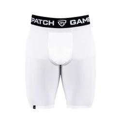 GAMEPATCH COMPRESSION SHORTS WHITE