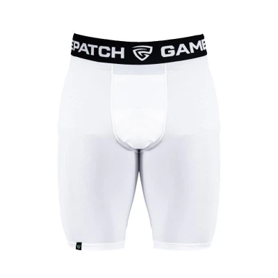 GAMEPATCH COMPRESSION SHORTS WHITE