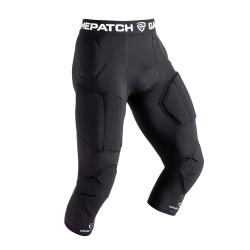 GAMEPATCH PADDED 3/4 TIGHTS WITH FULL PROTECTION BLACK