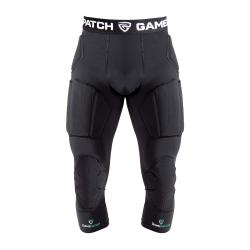 GAMEPATCH PADDED 3/4 TIGHTS S PLNOU OCHRANOU ČIERNE