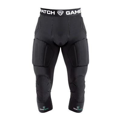 GAMEPATCH PADDED 3/4 TIGHTS WITH FULL PROTECTION BLACK GAMEPATCH PADDED 3/4 TIGHTS WITH FULL PROTECTION BLACK