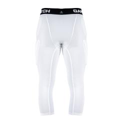 GAMEPATCH PADDED 3/4 TIGHTS S PLNOU OCHRANOU BIELA