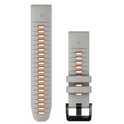 Garmin Remienok pre fenix5/6/7/8 QuickFit 22 silikónový, Fog Gray / Ember Orange Garmin Remienok pre fenix5/6/7/8 QuickFit 22 silikónový, Fog Gray / Ember Orange