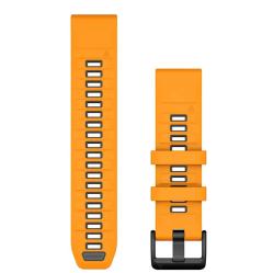 Garmin Remienok pre fenix5/6/7/8 QuickFit 22 silikónový, Spark Orange / Graphite Garmin Remienok pre fenix5/6/7/8 QuickFit 22 silikónový, Spark Orange / Graphite