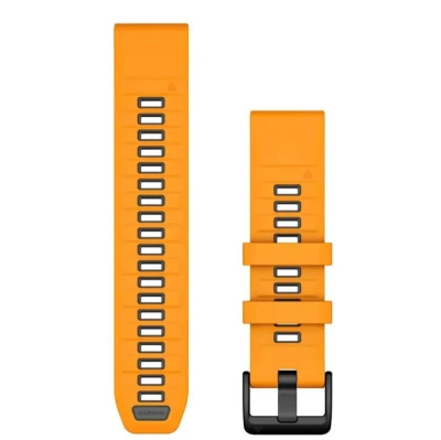 Garmin Řemínek pro fenix5/6/7/8 QuickFit 22 silikonový, Spark Orange / Graphite Garmin Řemínek pro fenix5/6/7/8 QuickFit 22 silikonový, Spark Orange / Graphite