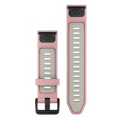 Garmin Remienok QuickFit 20 pre fenix 5S/6S/7S/8S, Dust Rose/Fog Gray Silikón