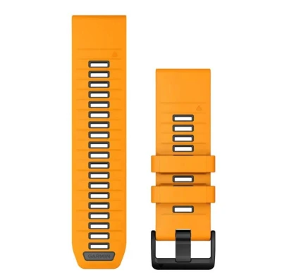 Garmin Řemínek QuickFit 26, silikonový, Spark Orange/Graphite Garmin Řemínek QuickFit 26, silikonový, Spark Orange/Graphite