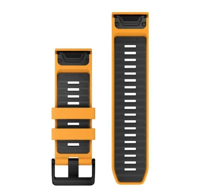 Garmin Řemínek QuickFit 26, silikonový, Spark Orange/Graphite