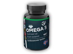 GF nutrition Omega 3 - Cod Liver oil 180 kapslí GF nutrition Omega 3 - Cod Liver oil 180 kapslí
