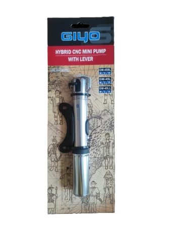Giyo Pumpička Hybrid mini Telescopic GM-45L (FV/AV) stříbrno-černá