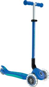 Globber - Primo Foldable Plus Lights V2 Blue/Emerald Green skládací koloběžka
