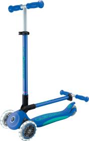 Globber - Primo Foldable Plus Lights V2 Blue/Emerald Green skládací koloběžka