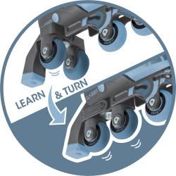 Globber dětské kolečkové brusle 2v1 velikost 26-29 - Ash Blue