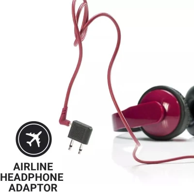 Go Travel Airline Headphone černý adaptér na sluchátka