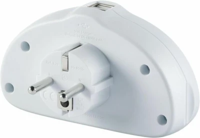 Go Travel adaptér UK/Evropa Duo s USB