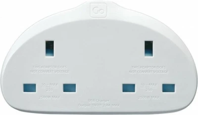 Go Travel adaptér UK/Evropa Duo s USB