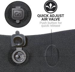 Go Travel nafukovací podhlavník Compact Siesta liquorice black