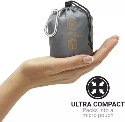 Go Travel nafukovací podhlavník Compact Siesta liquorice black