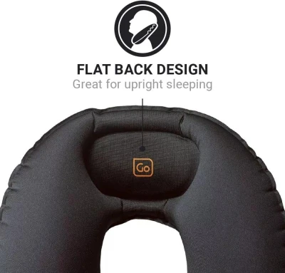 Go Travel nafukovací podhlavník Compact Snoozer liquorice black
